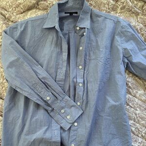 Banana Republic Blue Cotton Button Down